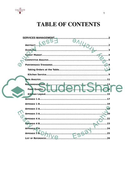 The Oak Room Restaurant