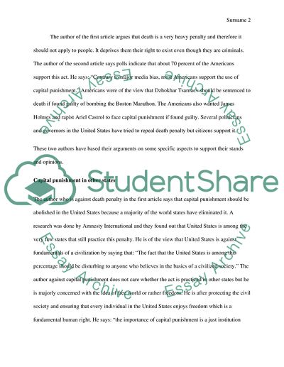 The Death Penalty in the United States