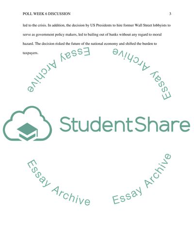 Key Events in Financial Crisis