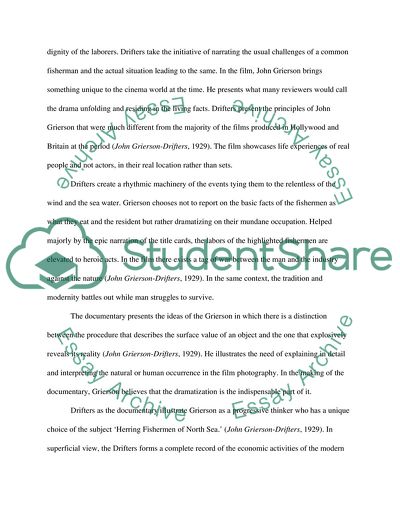 Video Analysis: John Griersons Drifters