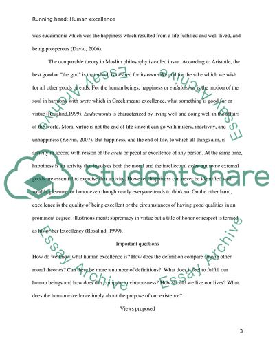 Human excellence essay Human excellence essay picture