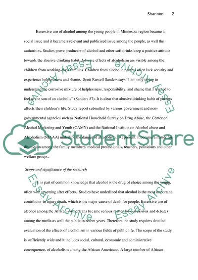 The Problem Of Alcoholism