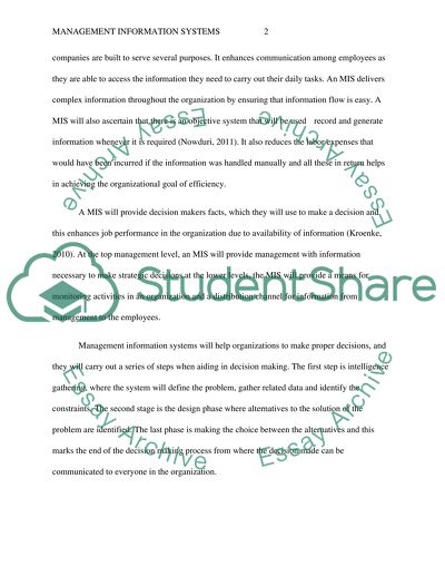 Management Information Systems