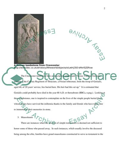 Evidence of Societys Commemoration According to Artifacts from Ancient to Modern