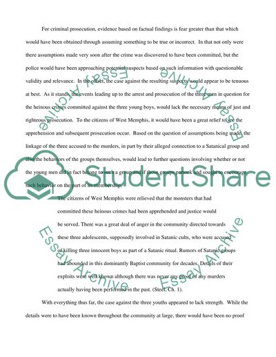 The Case of the West Memphis 3