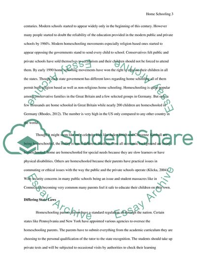 Should Regulations for Home Schools Be Changed