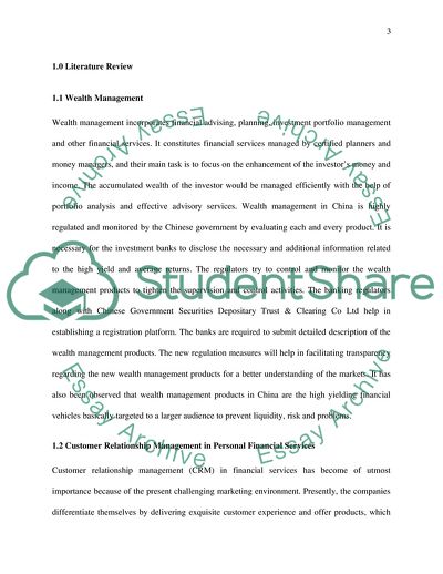 Personal Financial Services