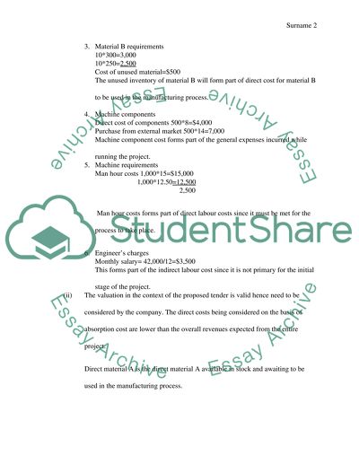 Managerial Accounting Assignment
