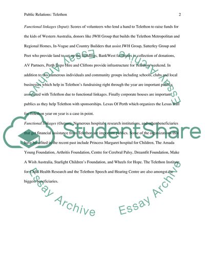 Public Relation: Telethon