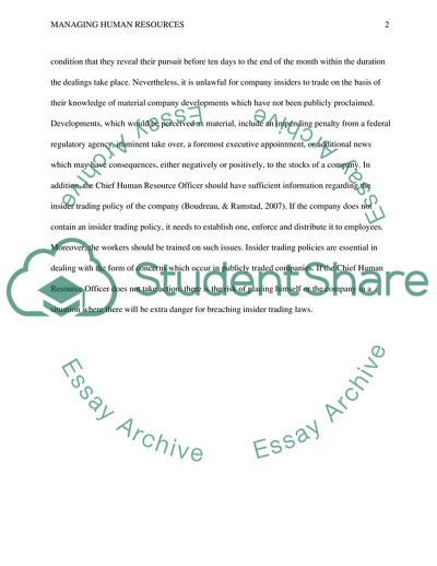 Managing Human Resources