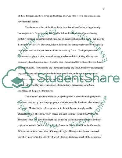 The Great Basin Tribes