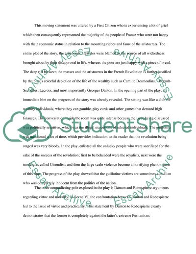 The Play Dantons Death