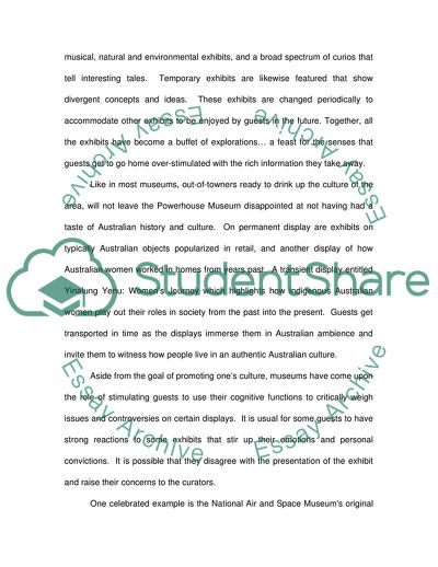 The Role of the Powerhouse Museum in Sydney, Australia