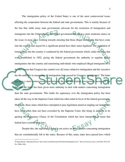 Federalism and Intergovernmental Relations