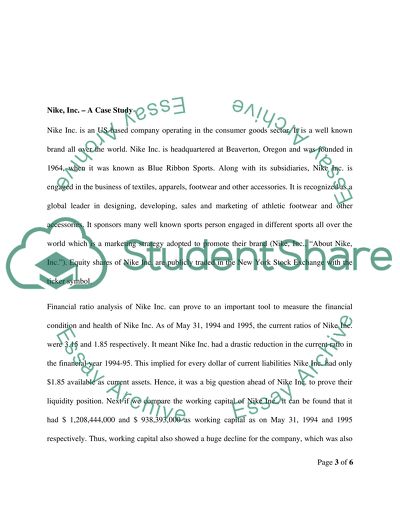 Market Performance of Nike Inc