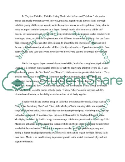 Using Music with Infants and Toddlers