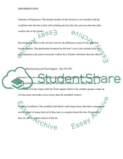 Ethical Issue: Discrimination