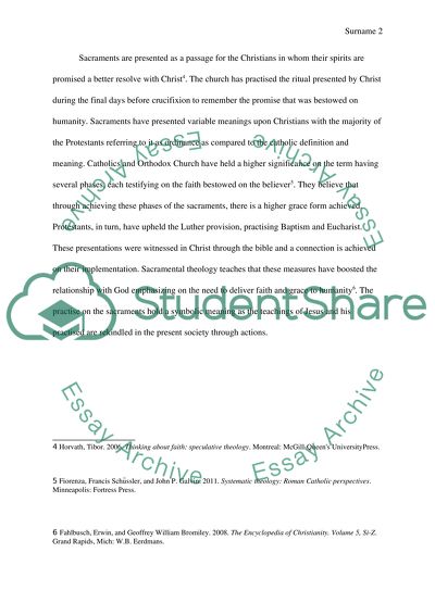 The Symbolic Link between God and Christian