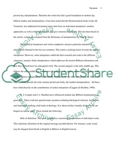 Important Contribution of Different Scholars to the Field of Biblical Studies