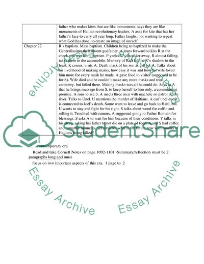 Cornell Notes Analysis