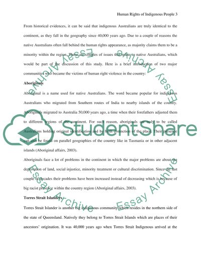 Aboriginal Social Protection and Human Rights Issues in Australia