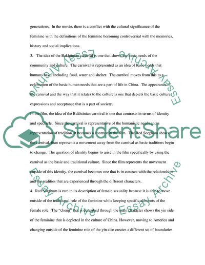 Red Sorghum by Zhang Yimou