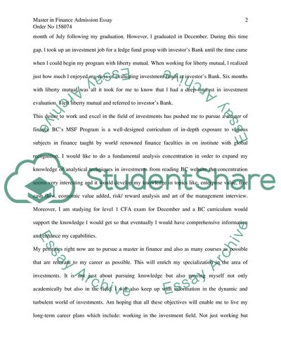 The Way to the Success in Finance Sphere