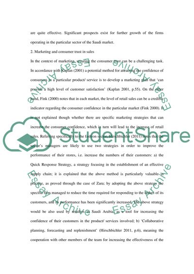 The Confidence of Saudi Consumers, Seasonal Sales