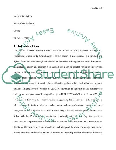 Internet Protocol Version 4 and It Next Generation IP