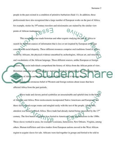 Individual or Issue Related to Africana Studies