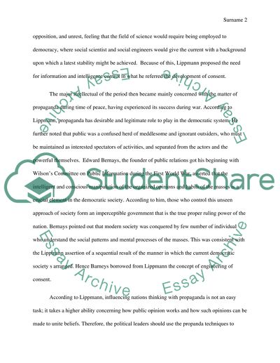 Propaganda, P.R., and the News