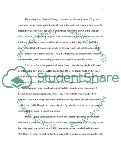 The ways of elevating of academic self-esteem