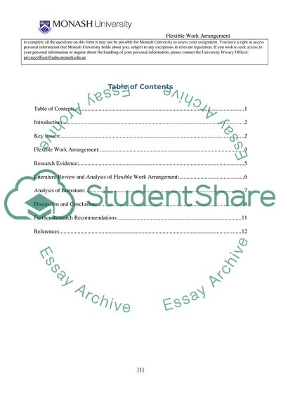 Work-Family Research Paper