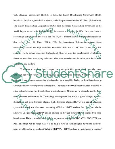 Future Progress in Television