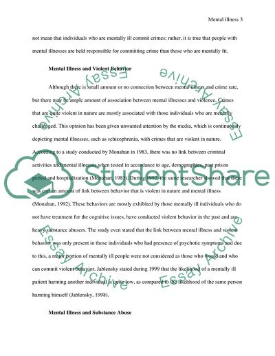 Mental Health and Criminal Justice System