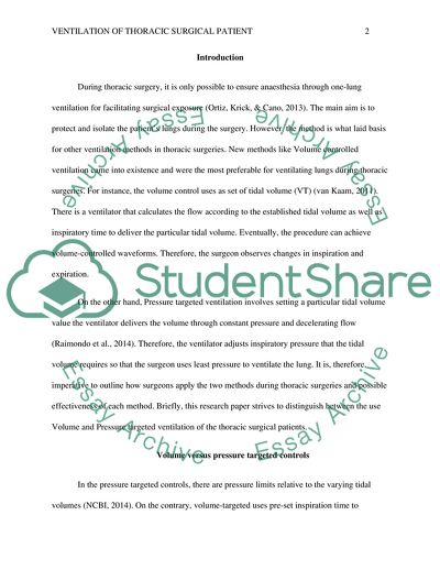 Volume versus Pressure-targeted Ventilation