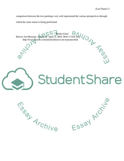 Comparison of Two Paintings from Denver Art Museum