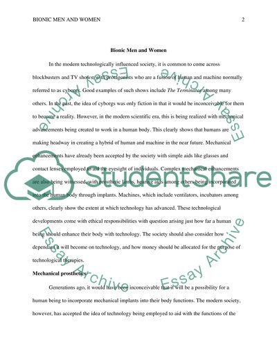 Bionic Men and Women