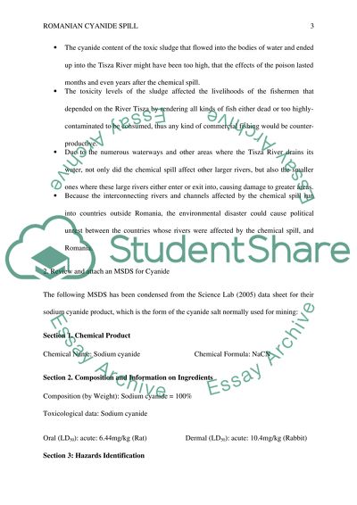 The Cyanide Spill in Romania
