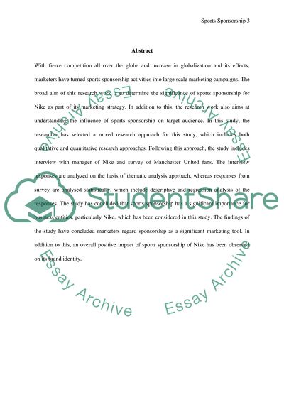 Why Sport Sponsorship is important for a company marketing strategy