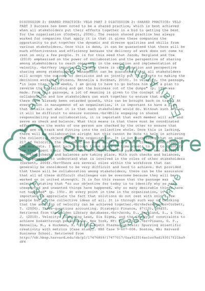 Discussion 2: Shared Practice: Velocity, Part 3