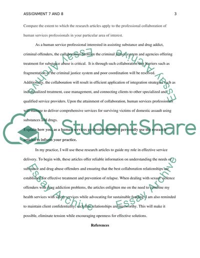 Human service assig 7& 8