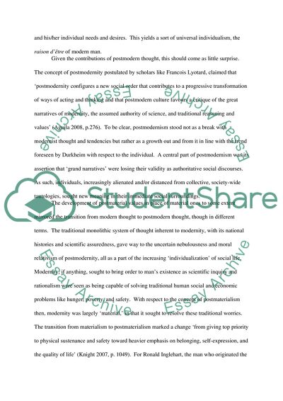 Postmaterialism and Late 20th Century Europe