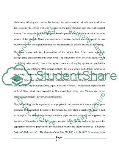 Reading Critiques of The Genesis of East Asia