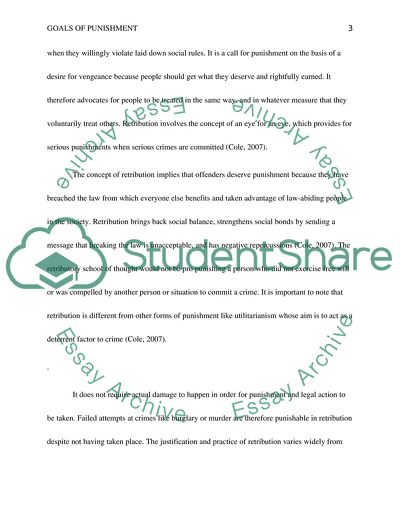 The Main Purpose of Punishment and Its Importance