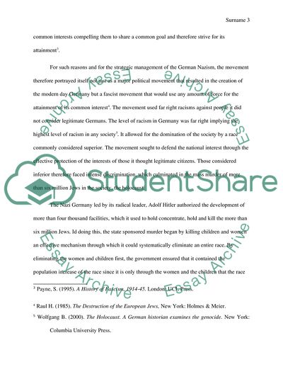 Nazism as One of the Genera European Fascisms