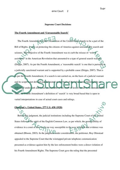 Supreme Court Decisions