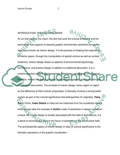 Cultural Significance Associated with Interior Designs