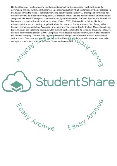 Two Types of Corruption in the Business World and Their Factors