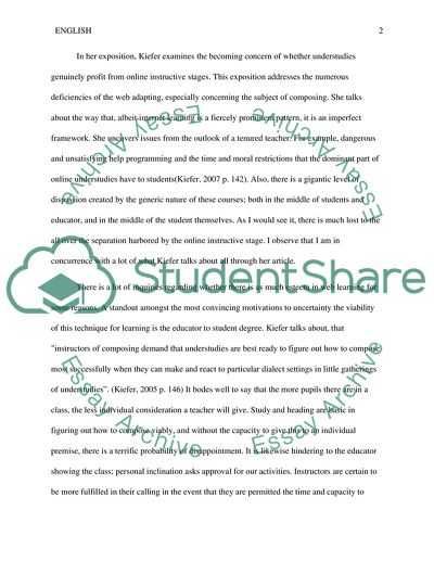 Do students lose more than they gain in online writing class